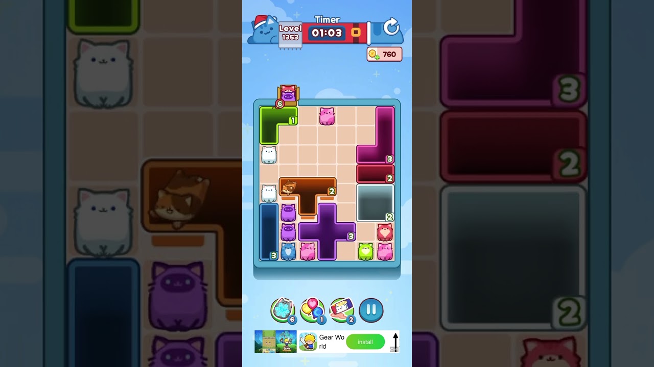 Drop the Cat Level 1353: Drop The Cat Level 1353