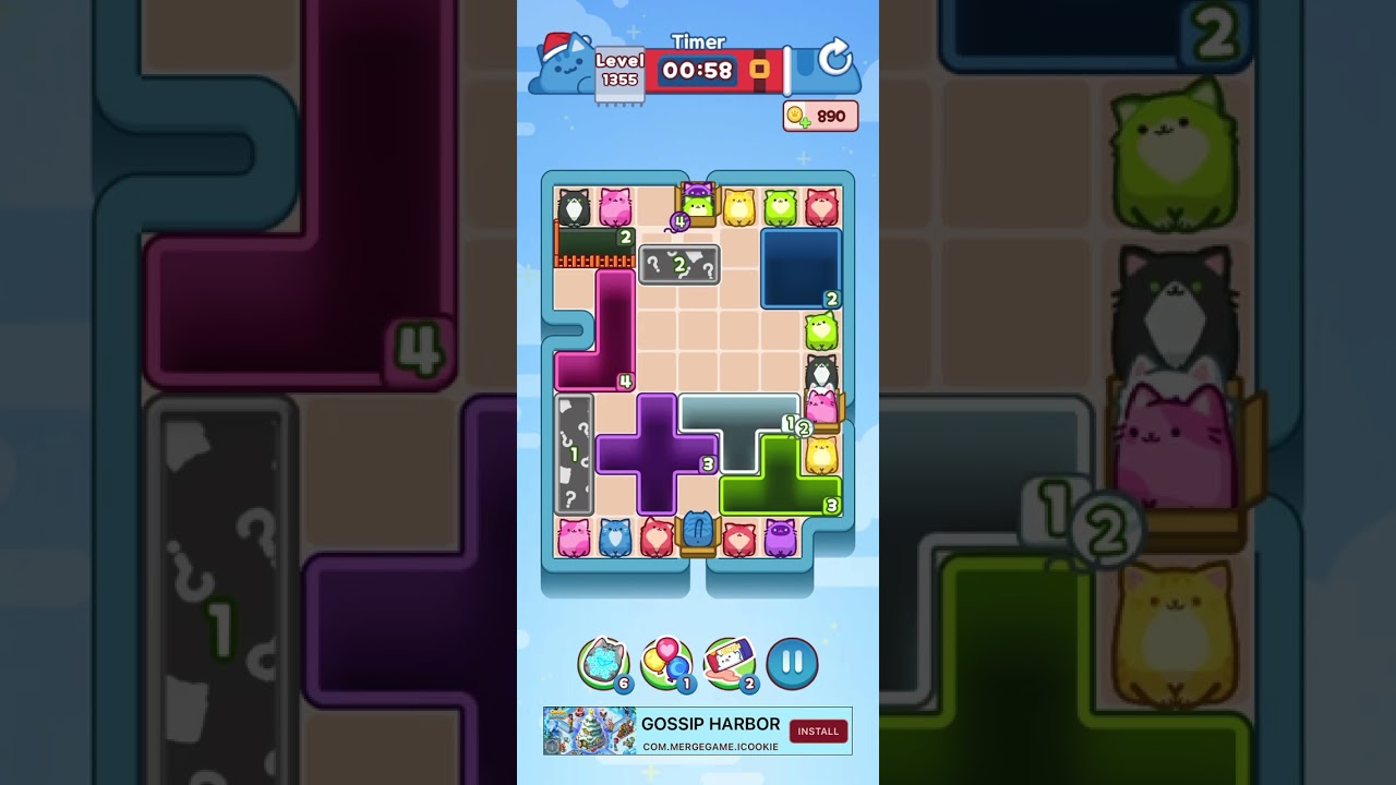 Drop the Cat Level 1355: Drop The Cat Level 1355