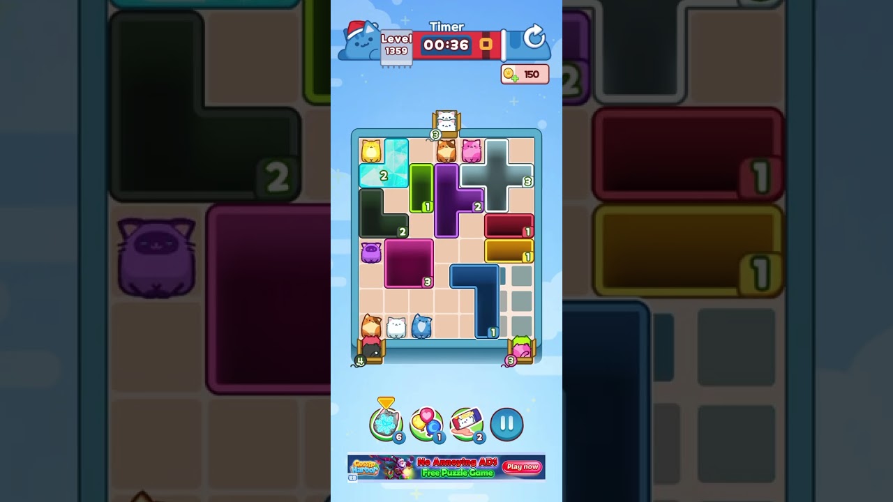 Drop the Cat Level 1359: Drop The Cat Level 1359