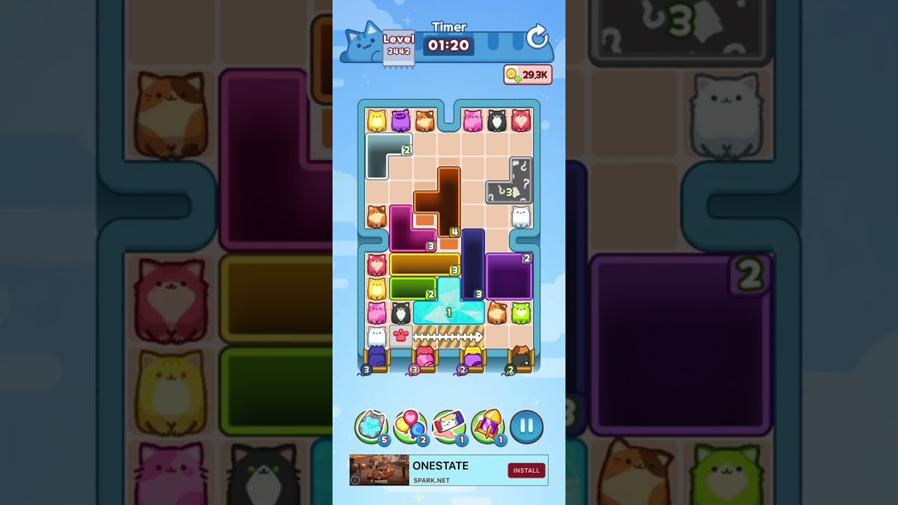 Drop the Cat Level 2442: Drop The Cat Level 2442