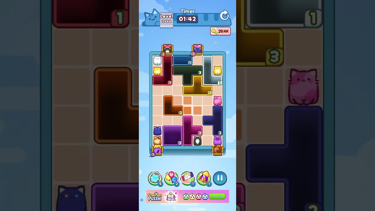 Drop the Cat Level 2444: Drop The Cat Level 2444