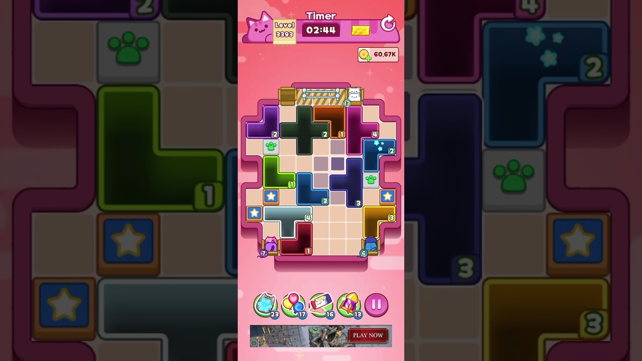 Drop the Cat Level 3393: Drop The Cat Level 3393
