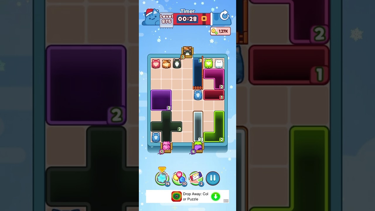 Drop the Cat Level 875: Drop The Cat Level 875