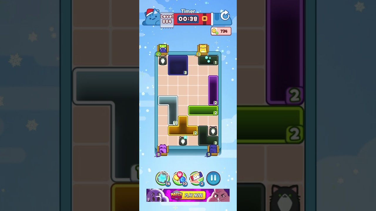 Drop the Cat Level 884: Drop The Cat Level 884