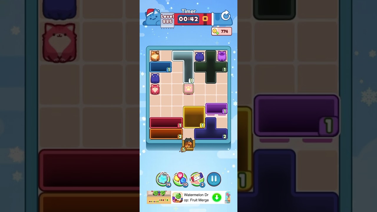 Drop the Cat Level 885: Drop The Cat Level 885