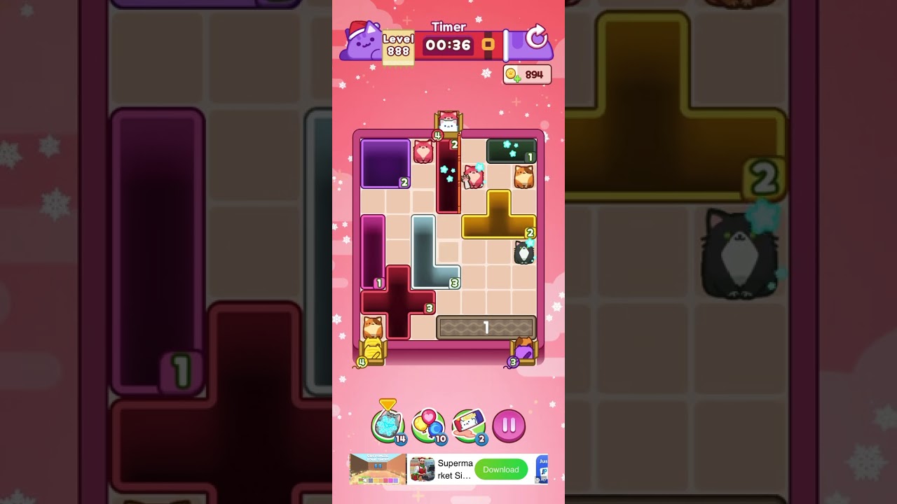 Drop the Cat Level 888: Drop The Cat Level 888